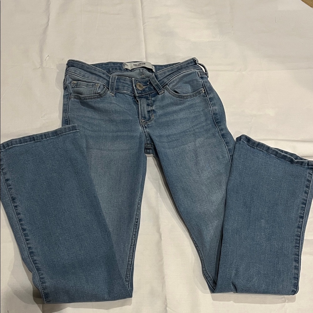 Hollister Light Blue Straight Leg Jeans 00short